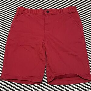 Boys Place Deep Red Flat Front Twill Casual Shorts